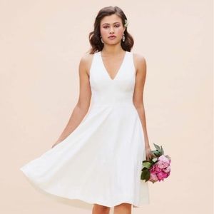 White halter dress